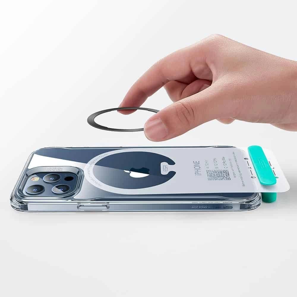 Ineluri magnetice ESR Halolock MagSafe Inel Magnetic Universal Negru & Argintiu - 2