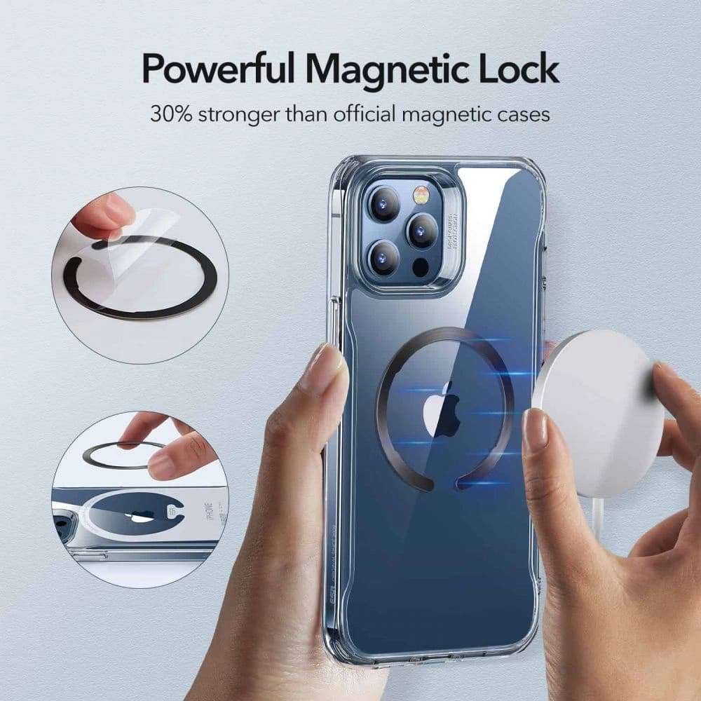 Ineluri magnetice ESR Halolock MagSafe Inel Magnetic Universal Negru & Argintiu - 3