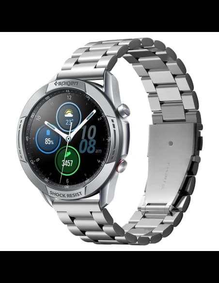 Nakládka Spigen Chrono Shield Samsung Galaxy Watch 3 45mm Silver