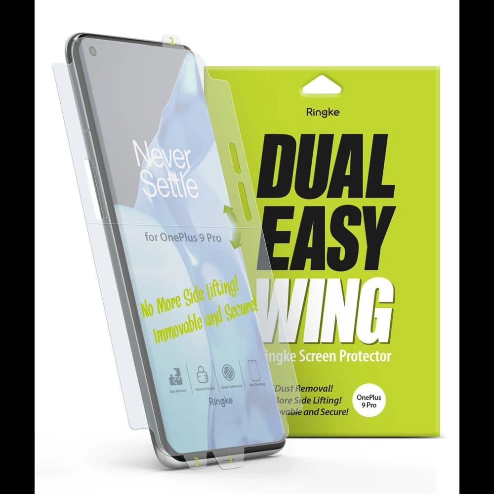 Folia hydrogelová Ringke Dual Easy Wing Full Cover OnePlus 9 Pro [2 PACK] - 1