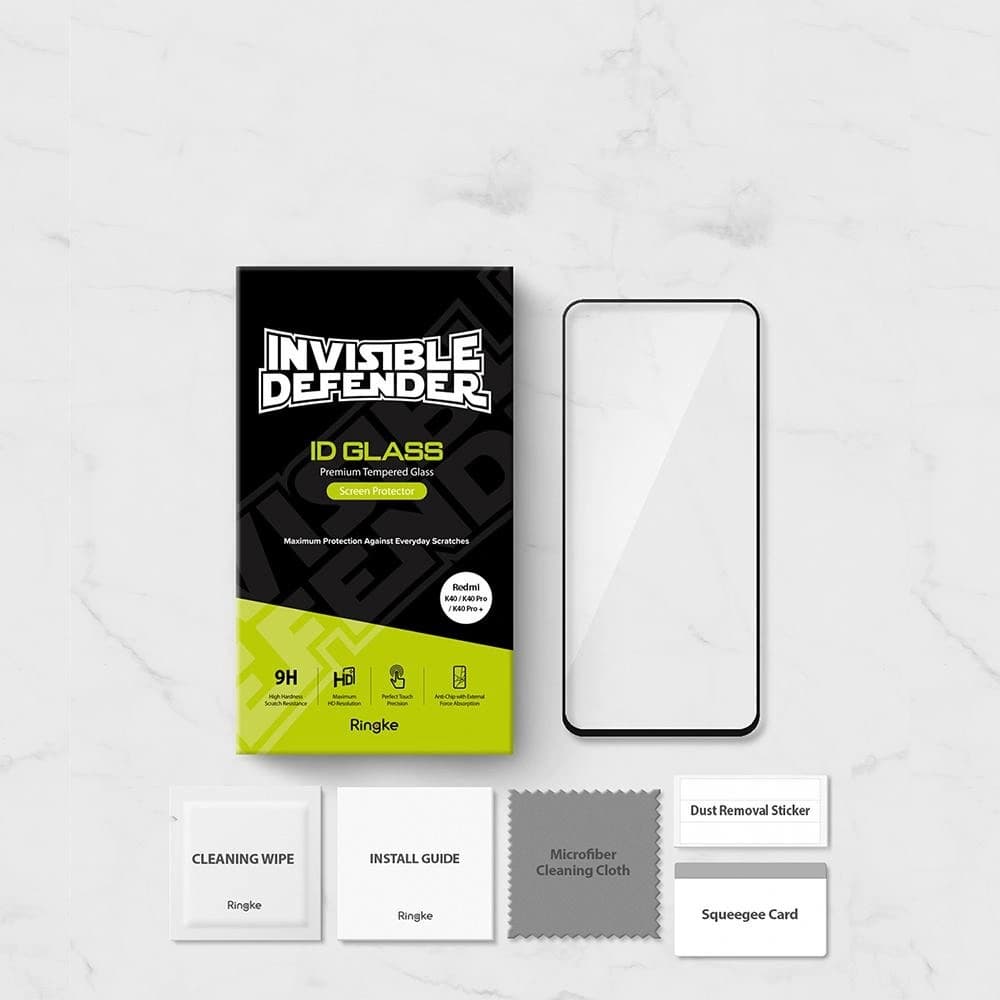 Tvrzené sklo Ringke ID Glass Xiaomi Mi 11i/Mi 11X/Pocophone F3/Redmi K40/K40 Pro/K40 Pro Plus Full Cover - 11