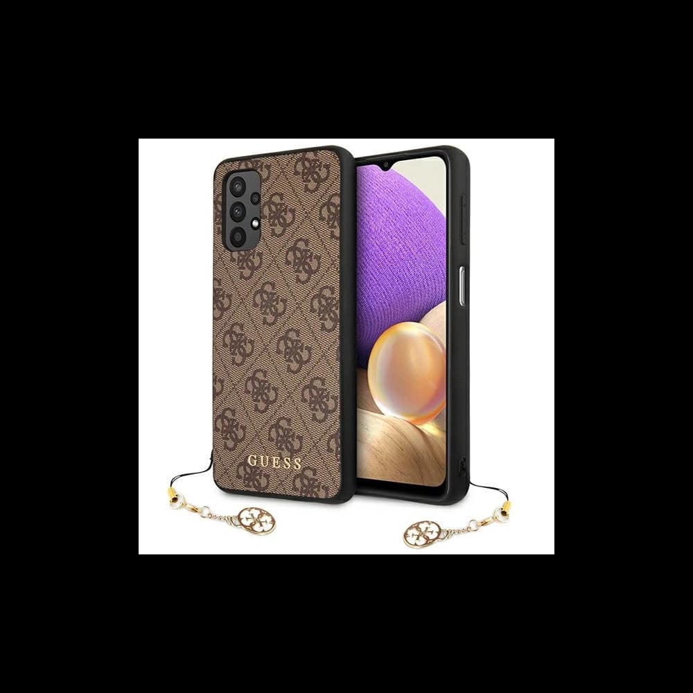 Etui Guess GUHCA325GF4GBR Samsung Galaxy A32 LTE barna/brown kemény tok 4G Charms Collection - 1