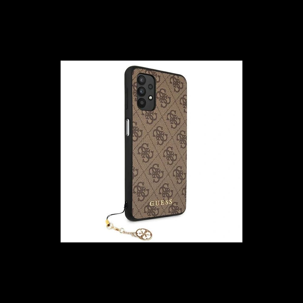 Etui Guess GUHCA325GF4GBR Samsung Galaxy A32 LTE barna/brown kemény tok 4G Charms Collection - 4