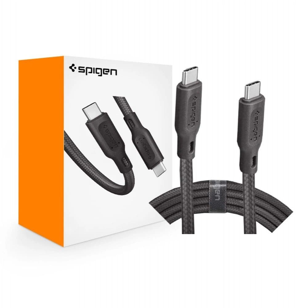 Cablu USB-C Spigen Essential C11C1 PD 60W QC3.0 150cm Gunmetal - 9