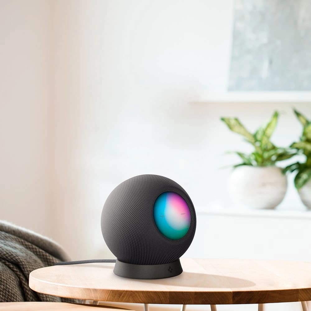Spigen Apple Ständer Silikon Fit HomePod mini Ständer Schwarz - 10