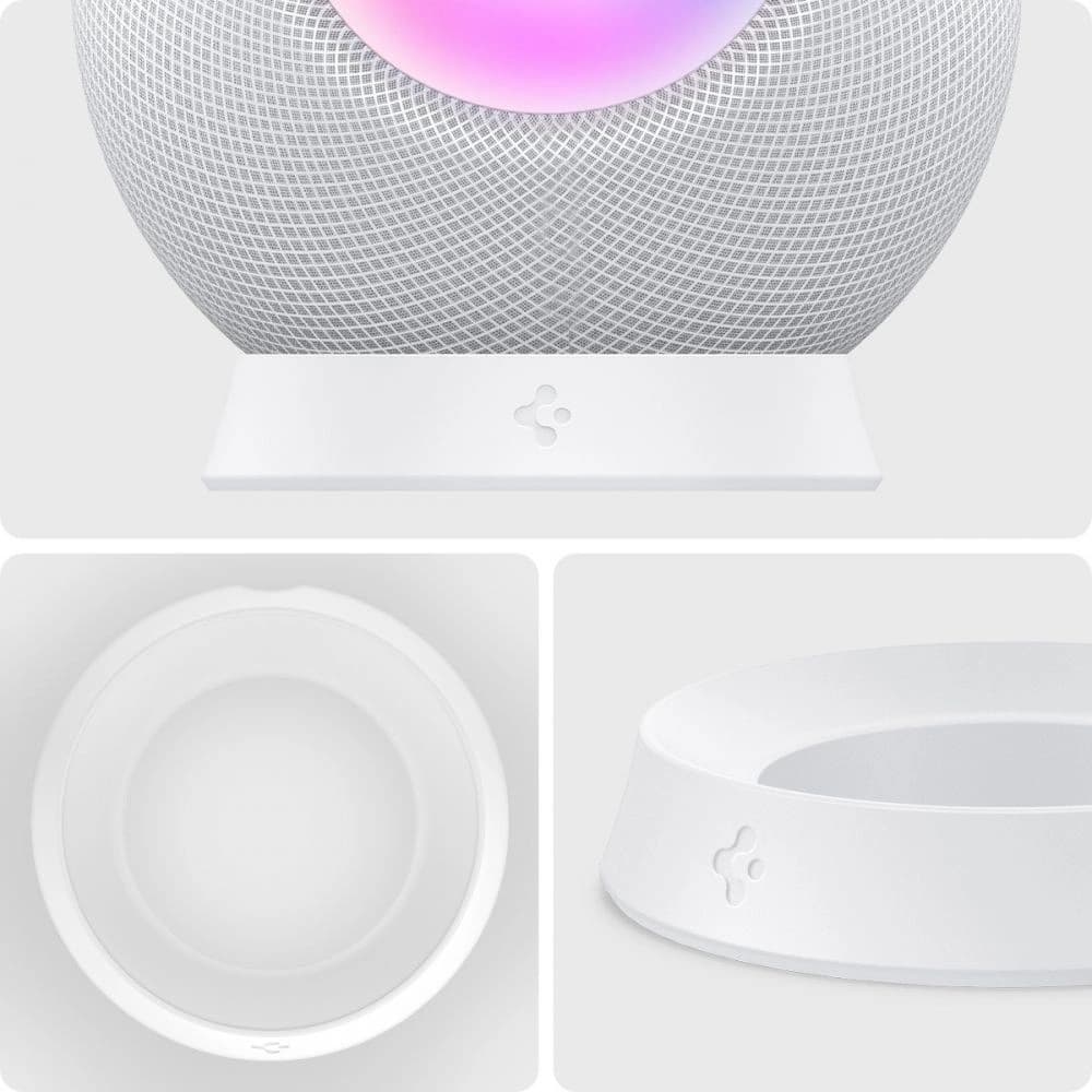 Spigen Silicone Fit Apple Homepod Mini Stand White - 5