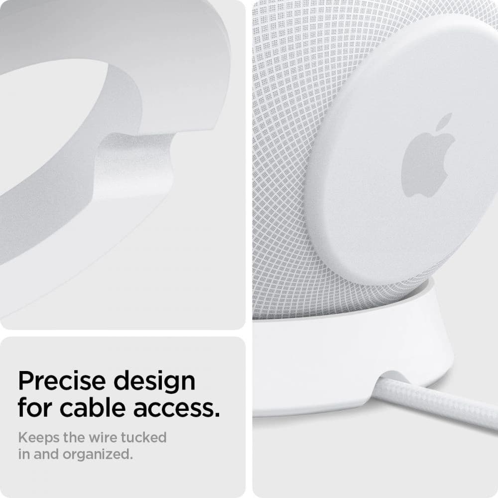 Spigen Silicone Fit Apple Homepod Mini Stand White - 6
