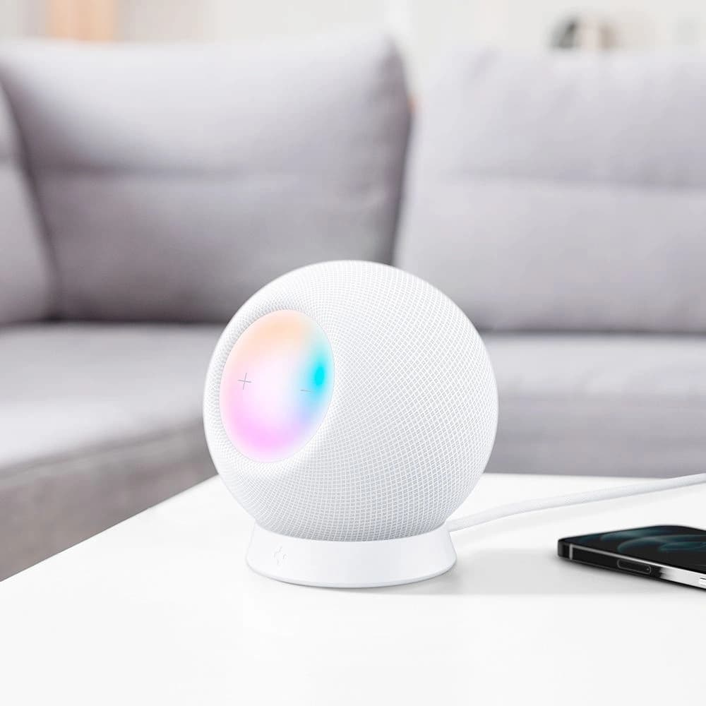Spigen Silicone Fit Apple Homepod Mini Stand White - 11