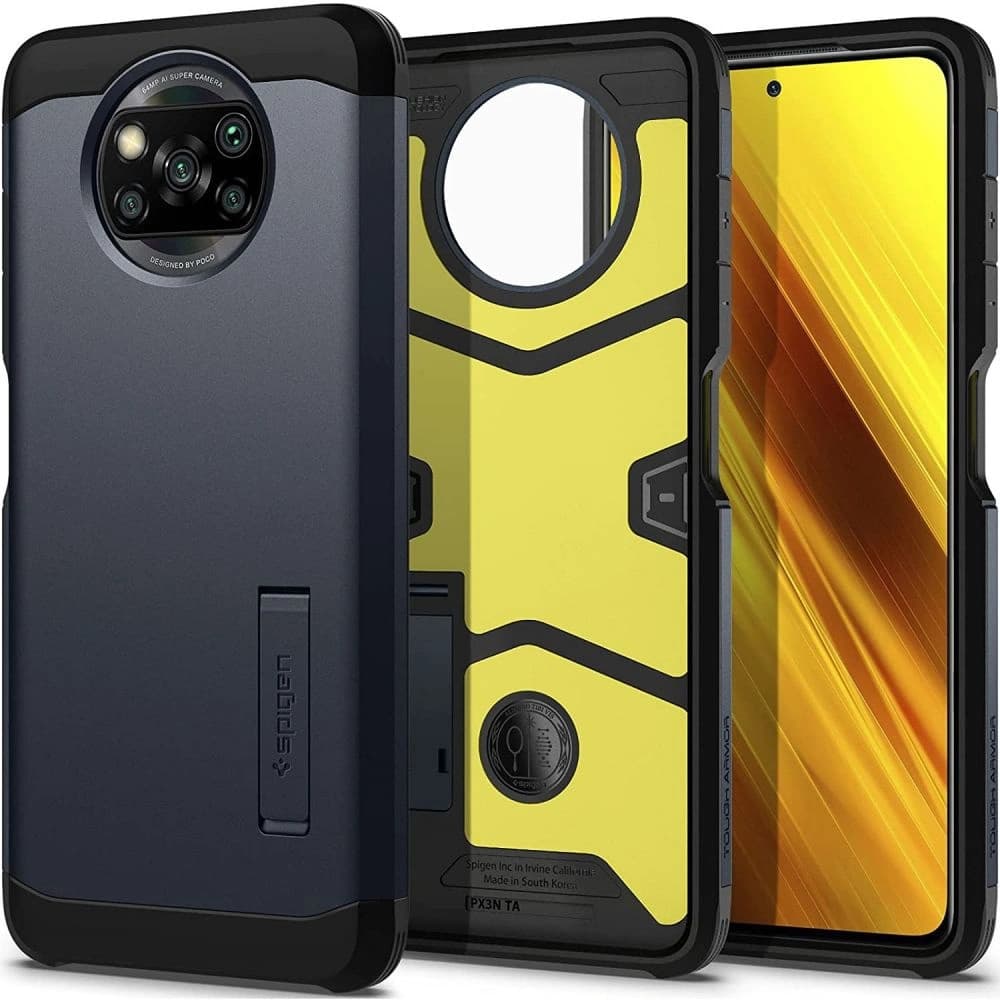 Etui Spigen Tough Armor Pocophone X3 Pro/X3 NFC Fém Slate - 1
