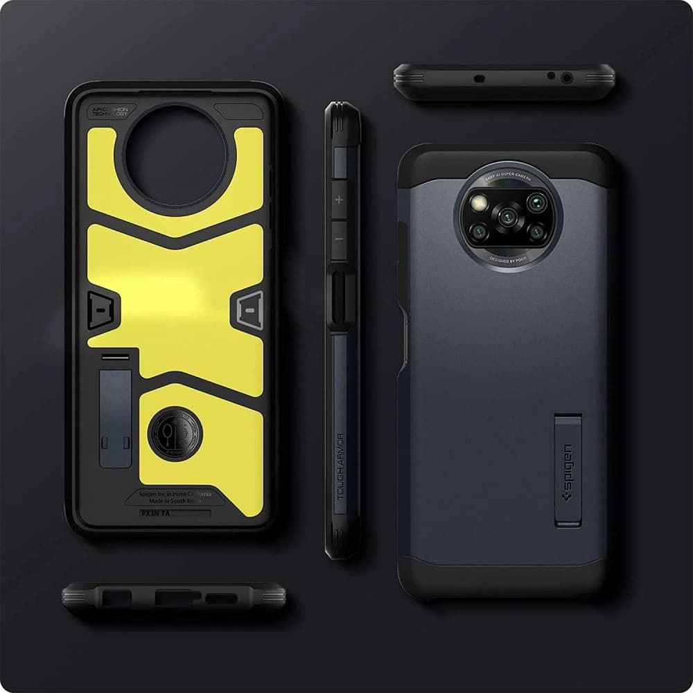 Etui Spigen Tough Armor Pocophone X3 Pro/X3 NFC Fém Slate - 2