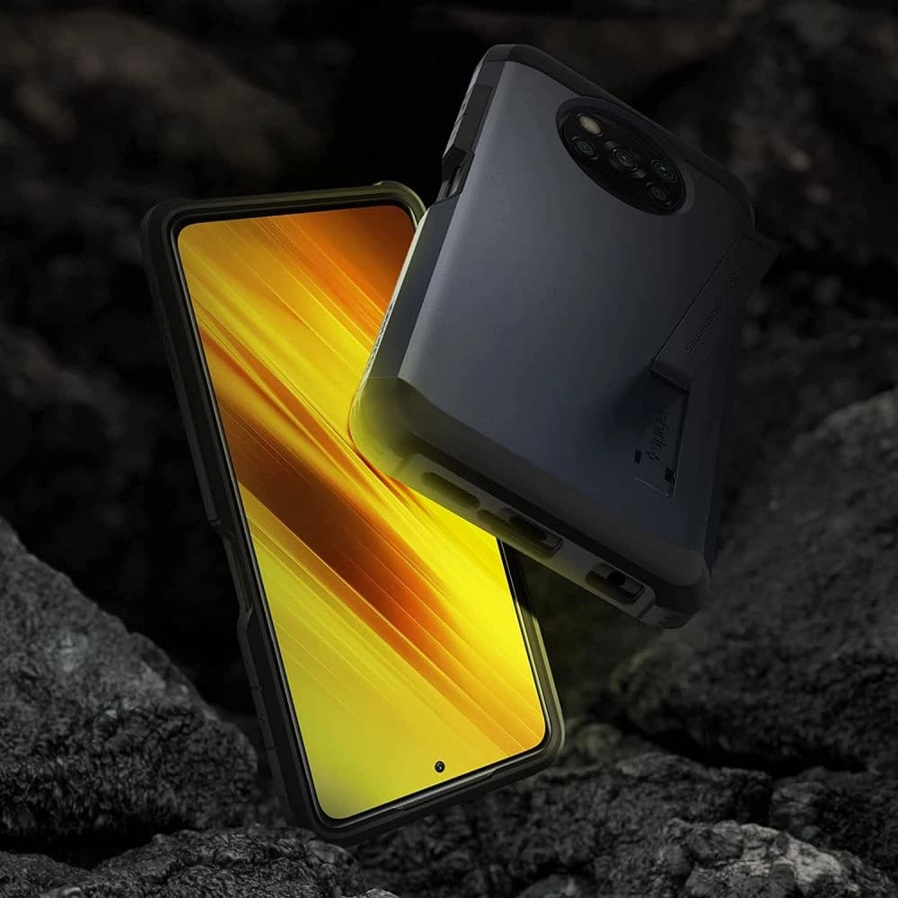 Etui Spigen Tough Armor Pocophone X3 Pro/X3 NFC Fém Slate - 3