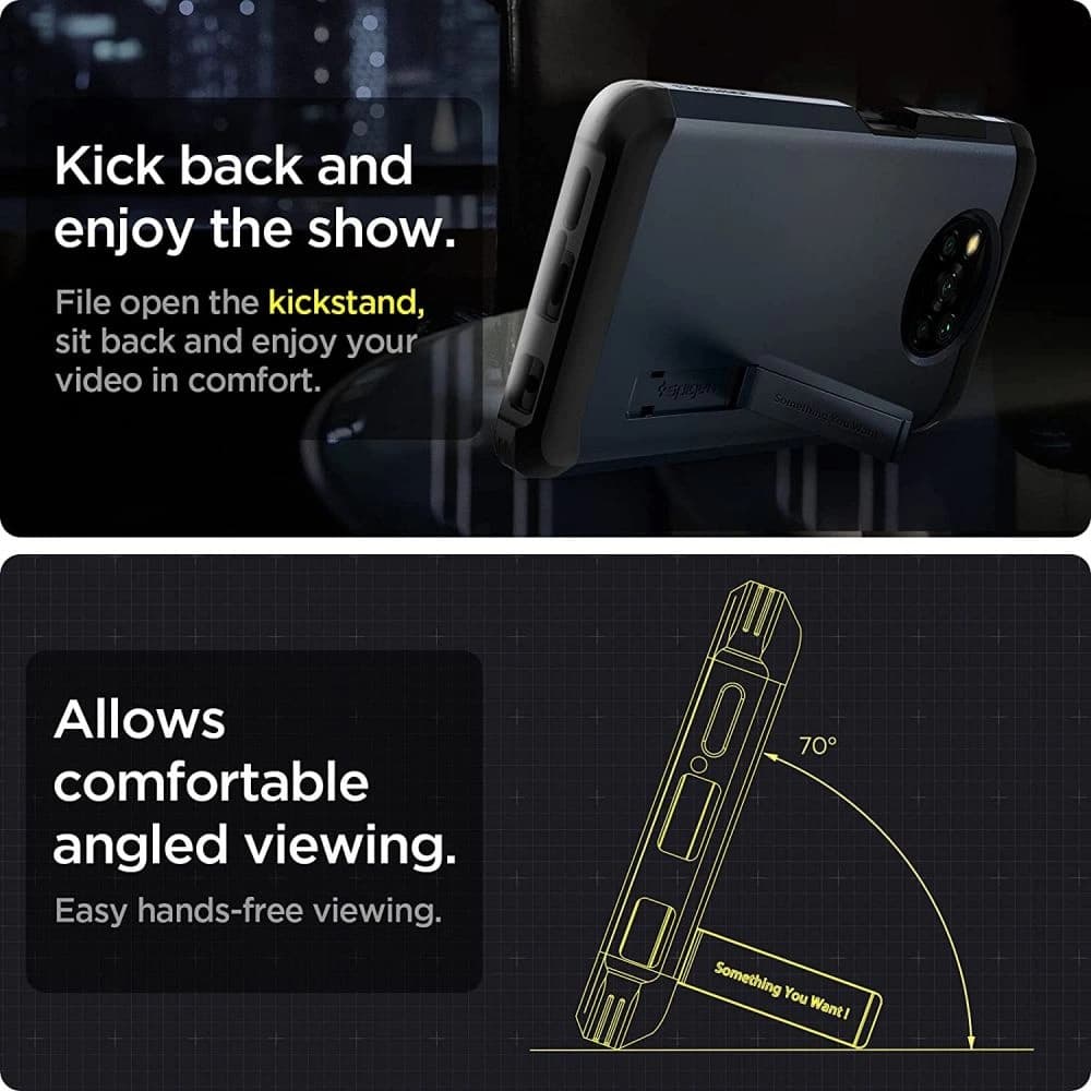 Etui Spigen Tough Armor Pocophone X3 Pro/X3 NFC Fém Slate - 6