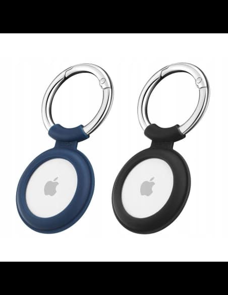 Silikonowe etui ESR Cloud Apple AirTag Blue & Black