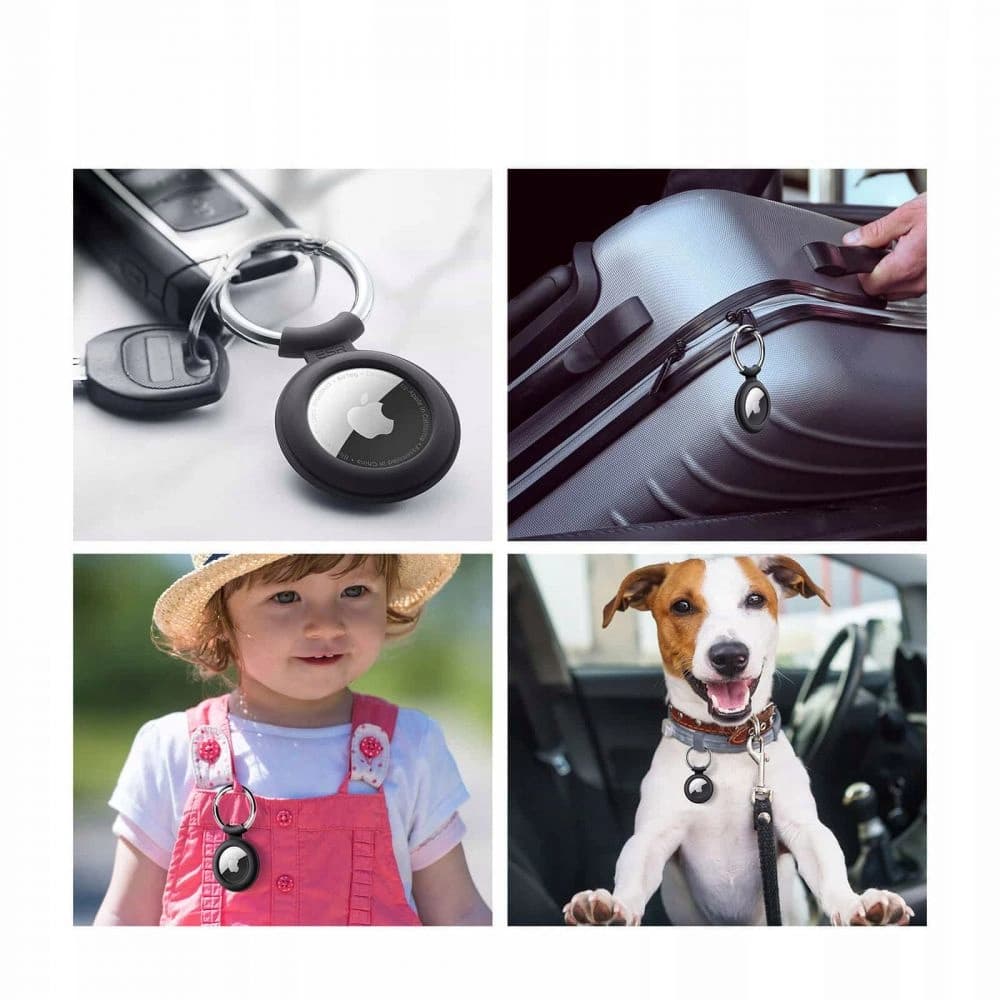 Silikonové pouzdro ESR Cloud Apple AirTag Modré a Černé - 8