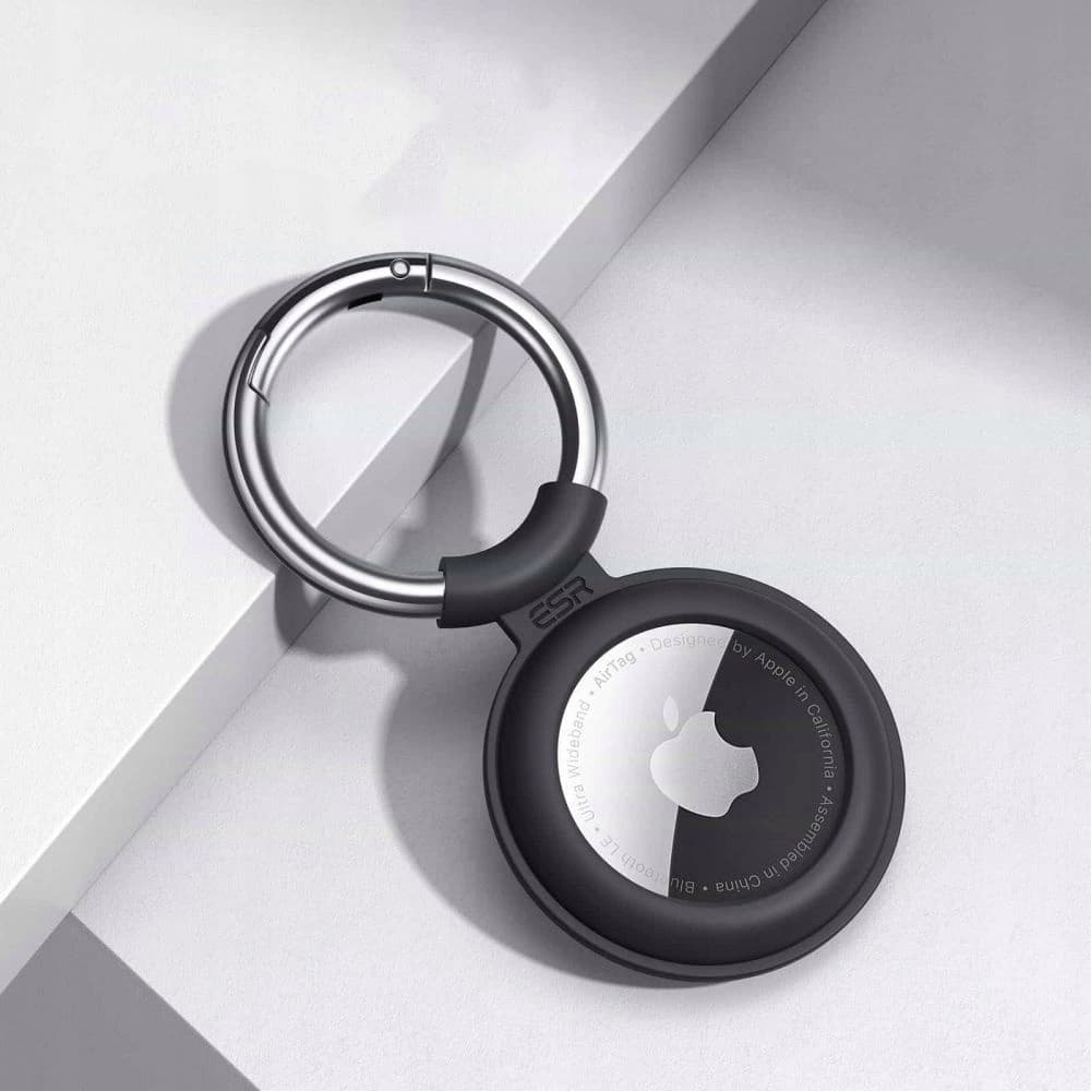 ESR Apple Silikonhülle Cloud AirTag Rot & Schwarz - 2