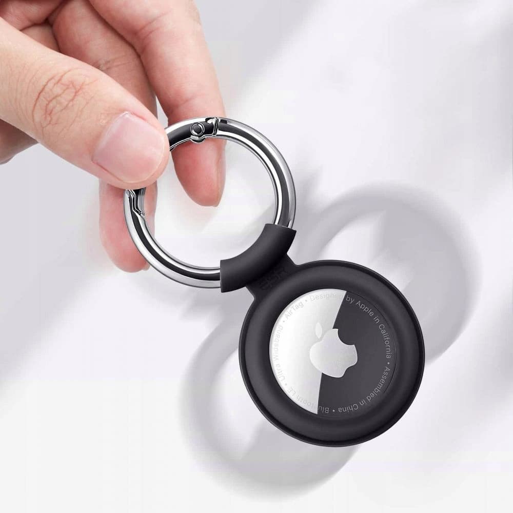 ESR Apple Silikonhülle Cloud AirTag Rot & Schwarz - 3