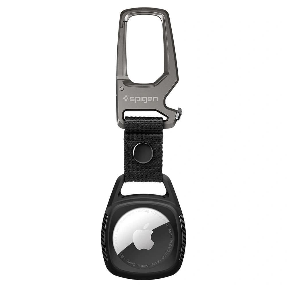 Silikonowe etui Spigen Rugged Armor Apple AirTag Matte Black - 1
