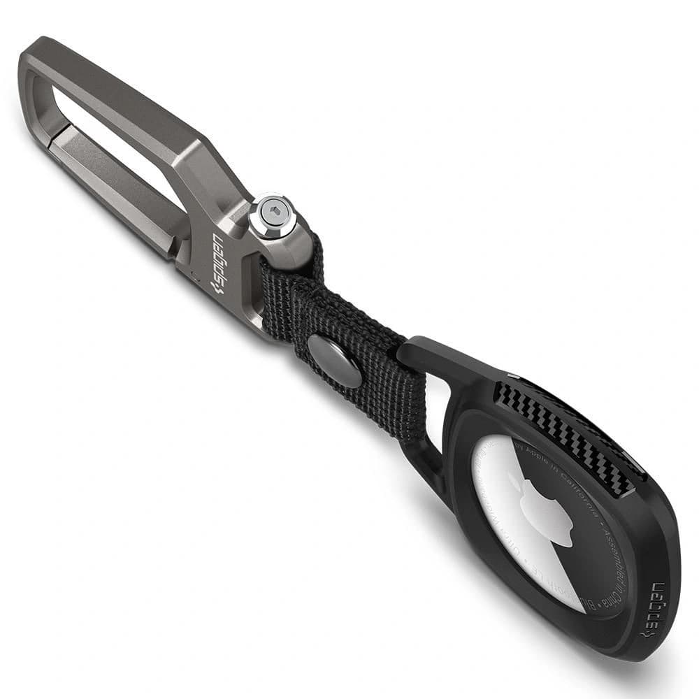 Silikonowe etui Spigen Rugged Armor Apple AirTag Matte Black - 4