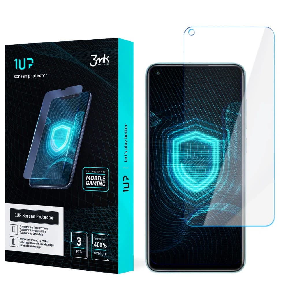 Folia de protecție pentru jucători 3MK 1UP Redmi Note 9 4G [3 PACK] - 1