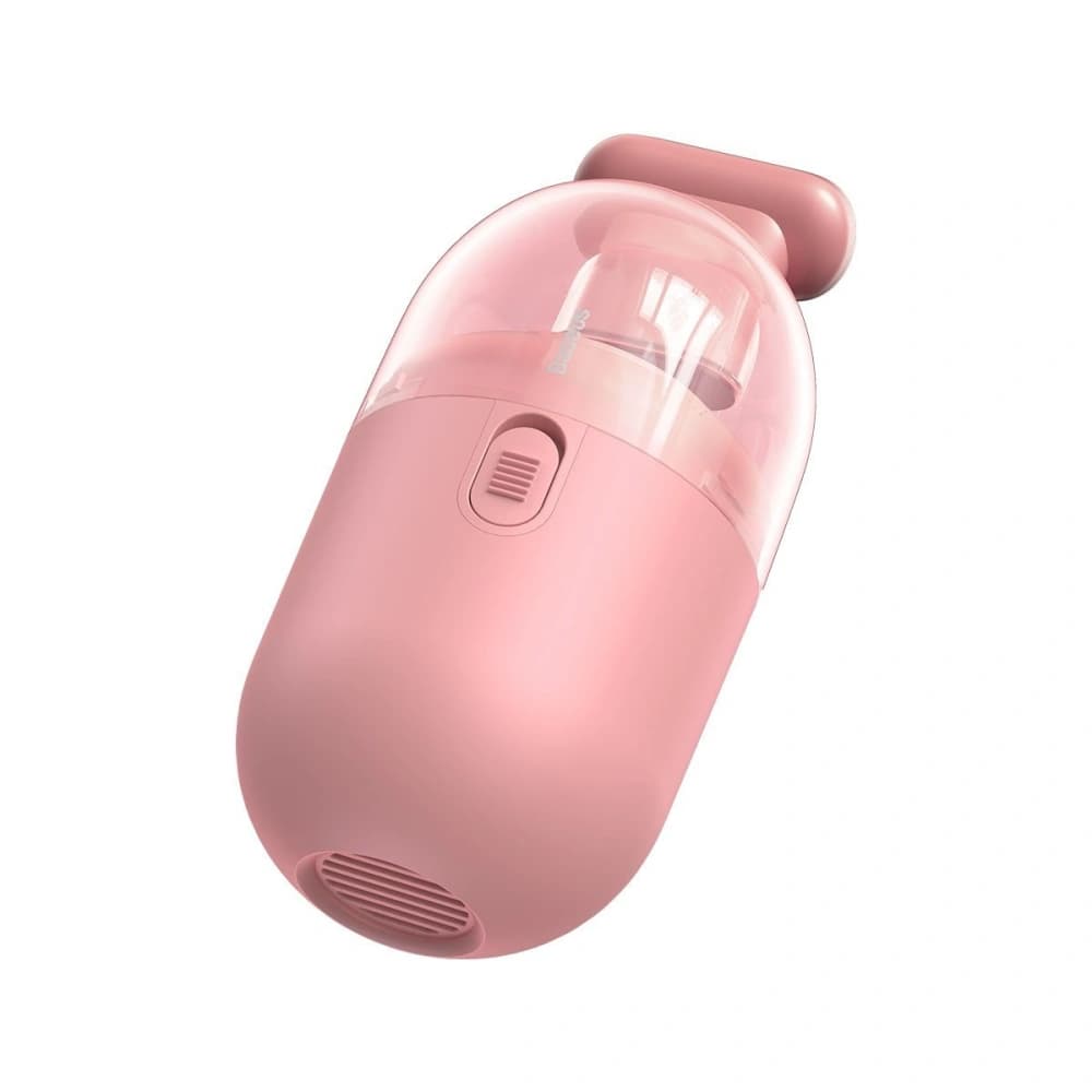 Mini aspirator de birou fără fir Baseus Capsule C2, 700Pa, cu baterie 2xAA (roz) - 2