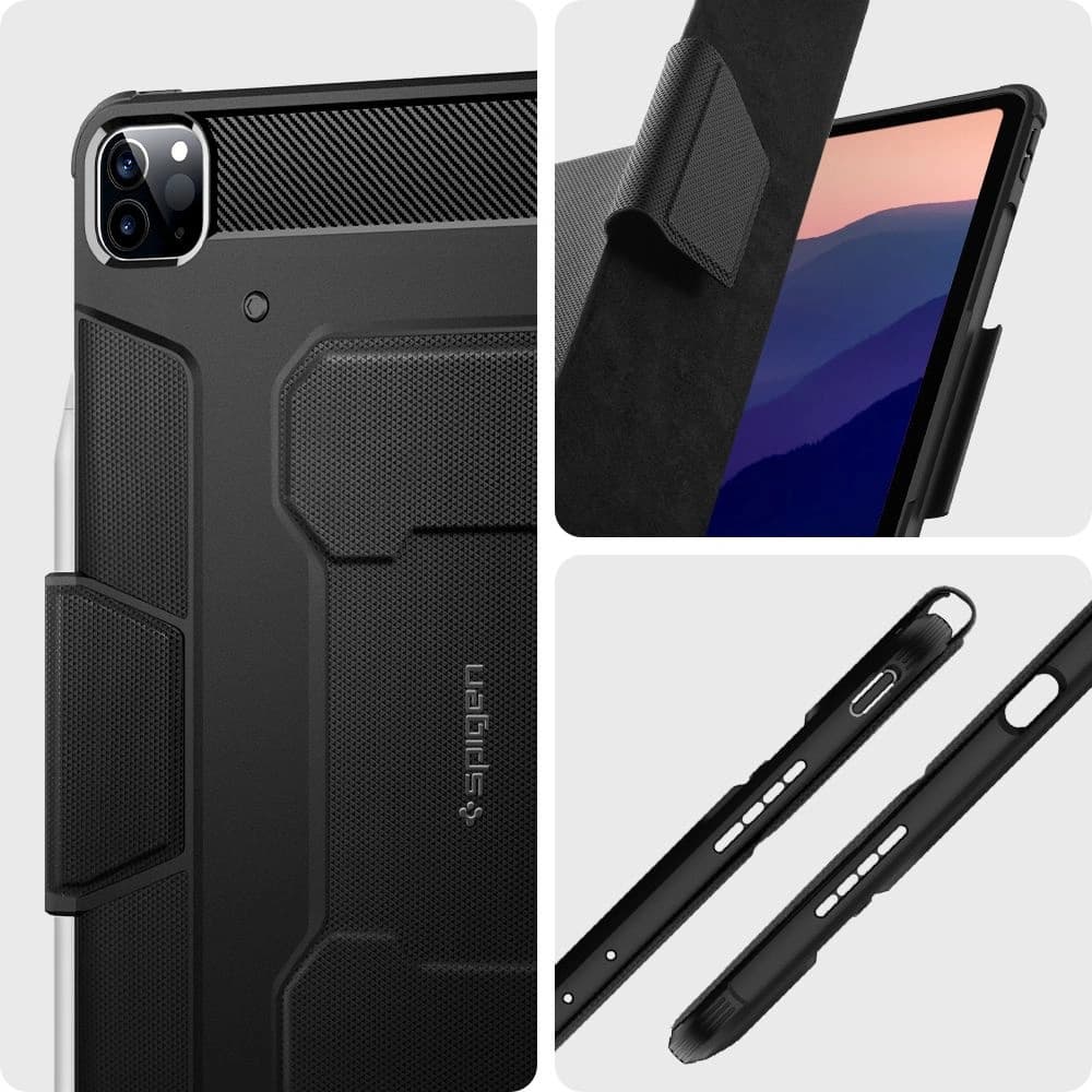 Etui Spigen Rugged Armor Pro Apple iPad Pro 12.9 2021 (a 5-a generație) Negru - 14