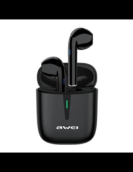 AWEI Bluetooth 5.0 T21 TWS Kopfhörer + Dockingstation schwarz/schwarz