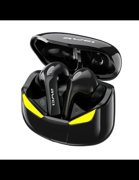 AWEI Bluetooth 5.0 T35 TWS Kopfhörer + Gaming-Dock schwarz/schwarz