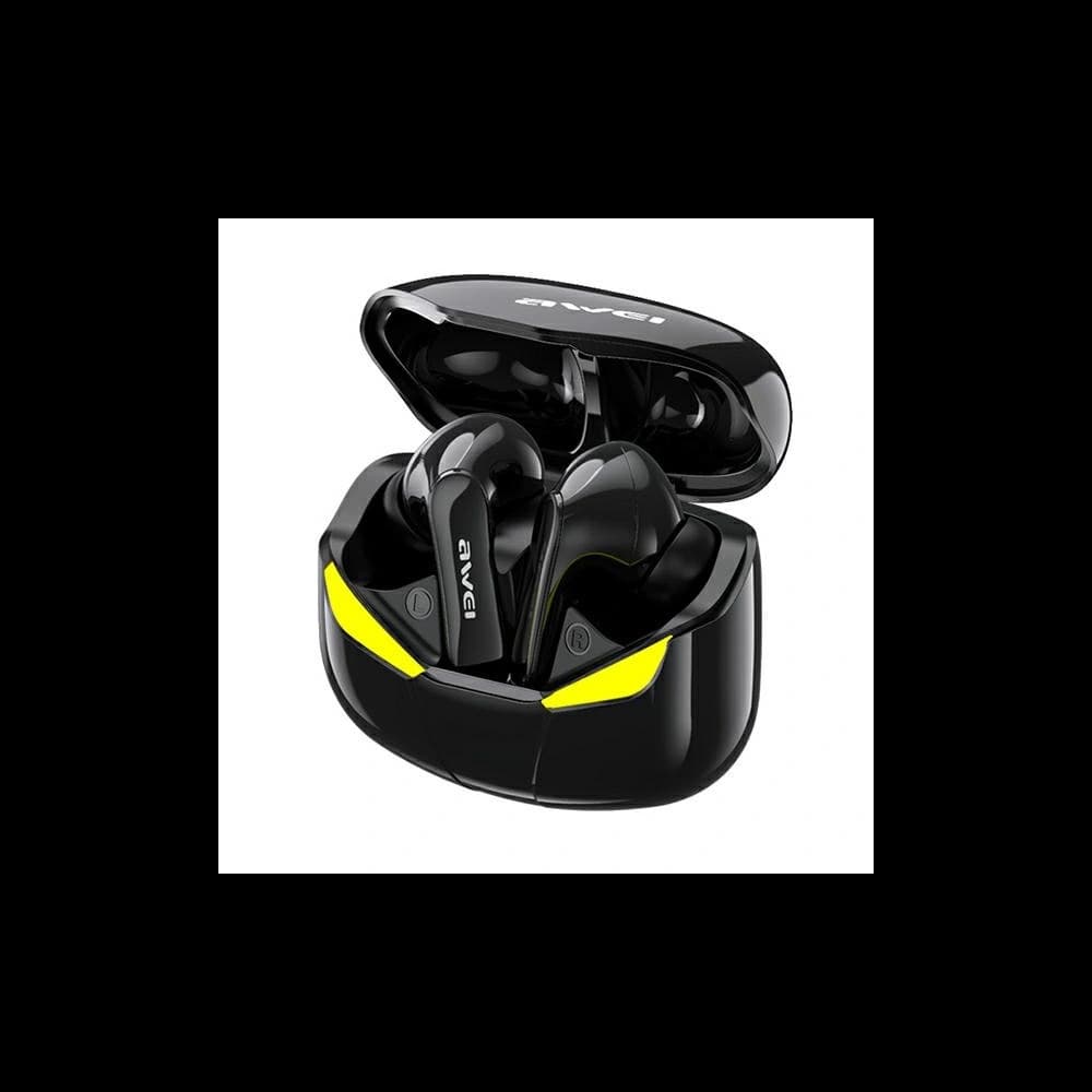 AWEI căști Bluetooth 5.0 T35 TWS + stație de docking gaming negru/black - 1