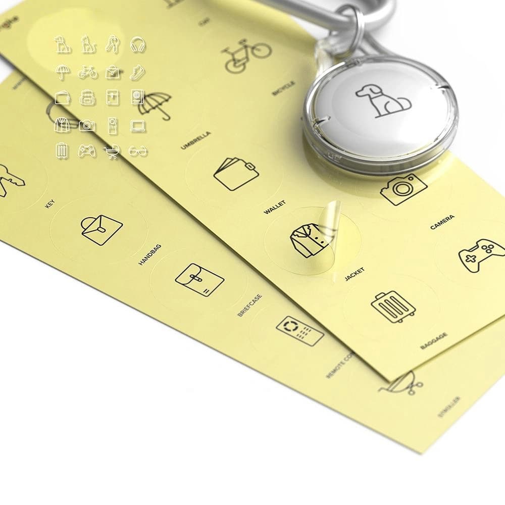 Etui Ringke Slim Apple AirTag Clear [4 PACK] - 9