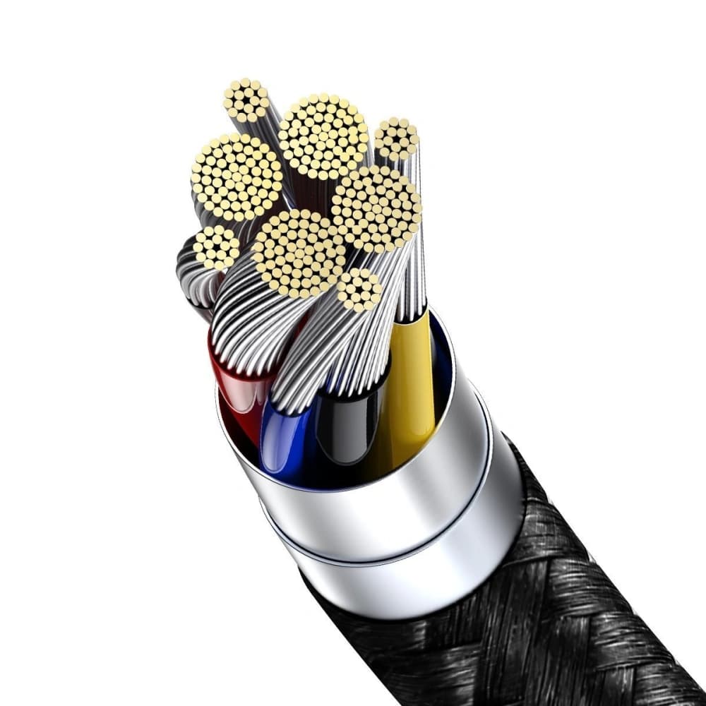 Cablul USB-C la USB-C Baseus Display, Power Delivery, 100W, 1m (negru) - 6