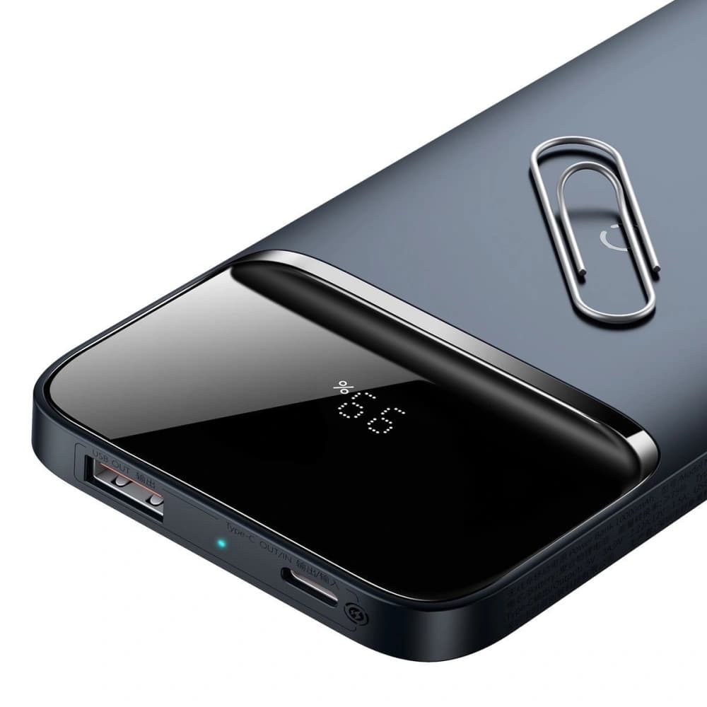 Powerbank Baseus magnetic cu încărcare inductivă, 10000mAh, 20W, USB + USB-C (albastru) - 4