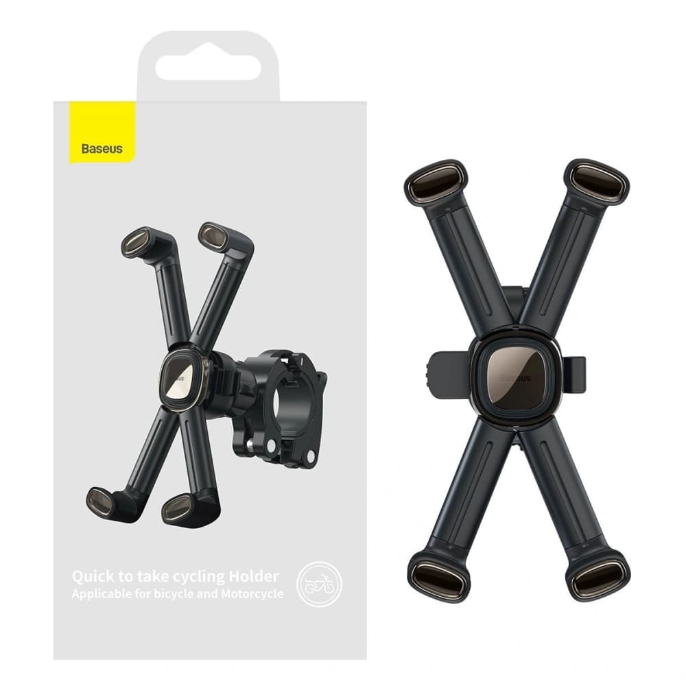 Bicikli tartó Baseus Quick telefonokhoz (fekete) - 7