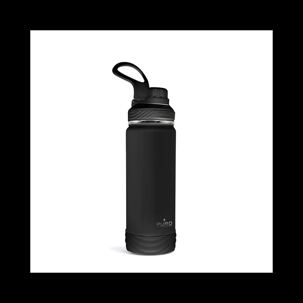 PURO Outdoor - Butelka termiczna ze stali nierdzewnej 500 ml (Black) - 1