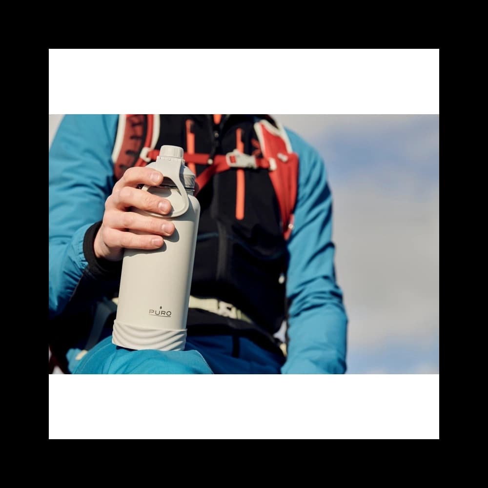 PURO Outdoor - Butelka termiczna ze stali nierdzewnej 500 ml (Black) - 3