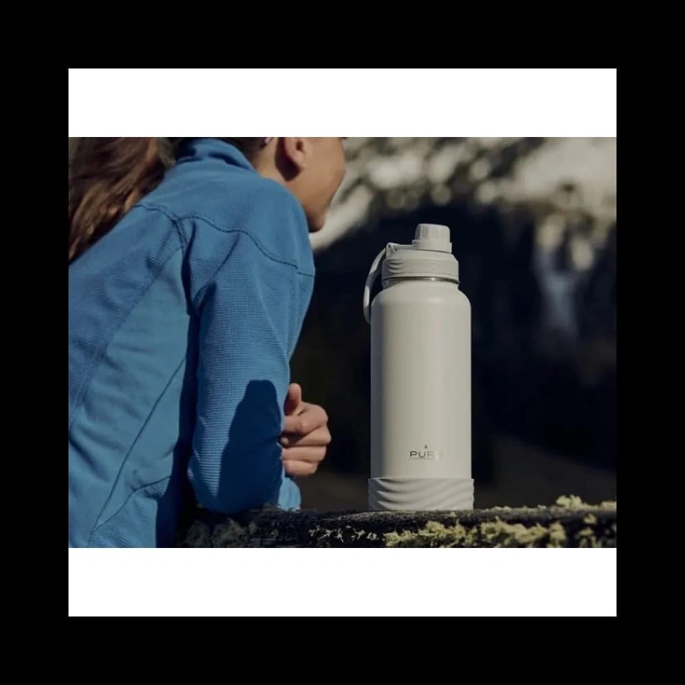PURO Outdoor - Butelka termiczna ze stali nierdzewnej 750 ml (Light Grey) - 5