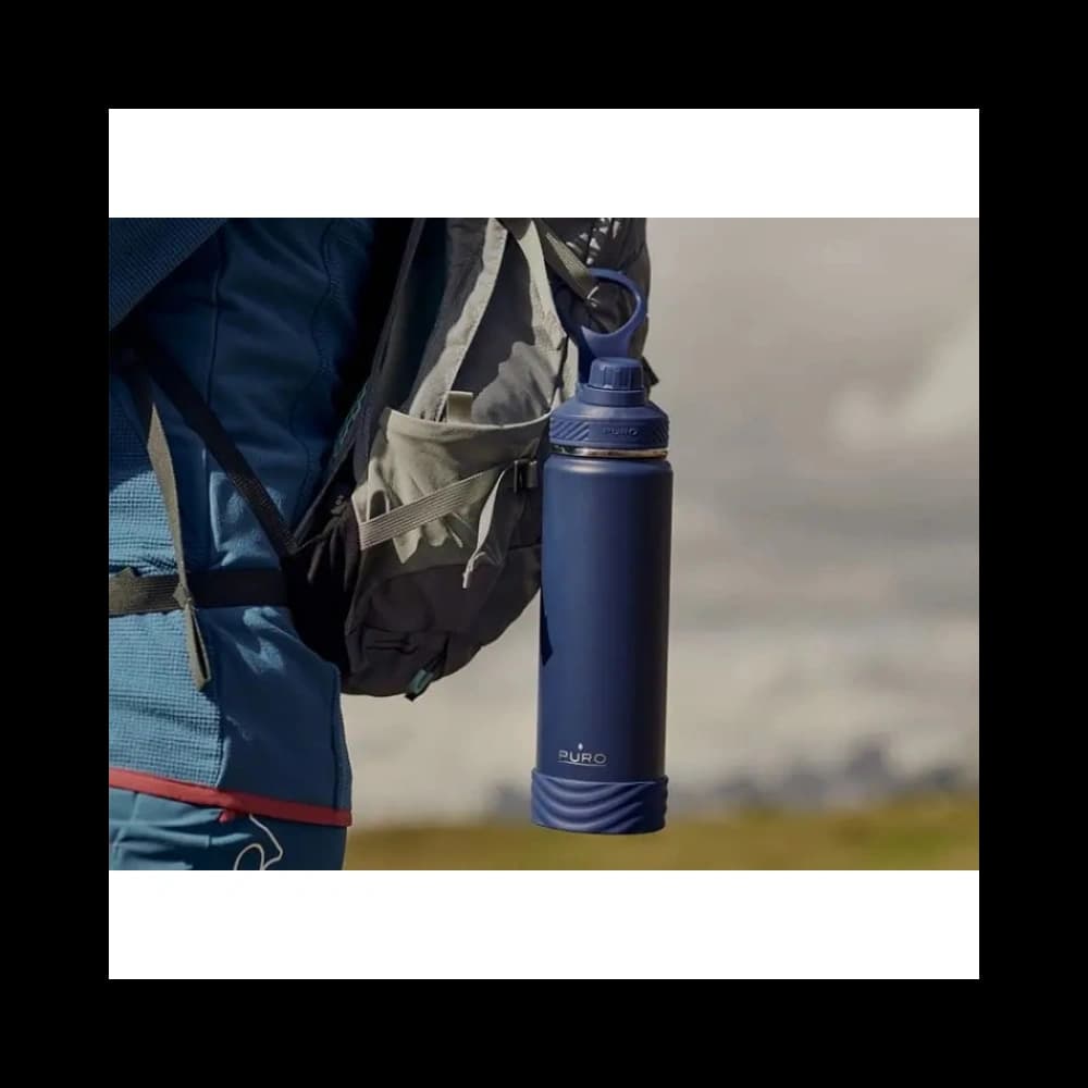 PURO Outdoor - Butelka termiczna ze stali nierdzewnej 750 ml (Light Grey) - 7