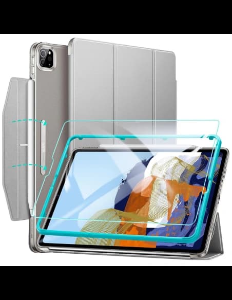 Etui ESR Ascend Trifold Apple iPad Pro 11 2021 (3. generace) Šedá + Sklo