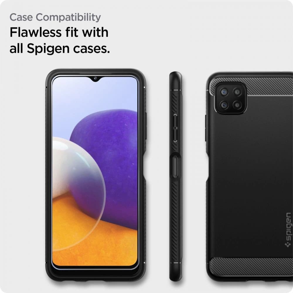 Spigen Samsung Gehärtetes Glas GLAS.tR Slim AlignMaster Galaxy A22 5G [2 PACK] - 5