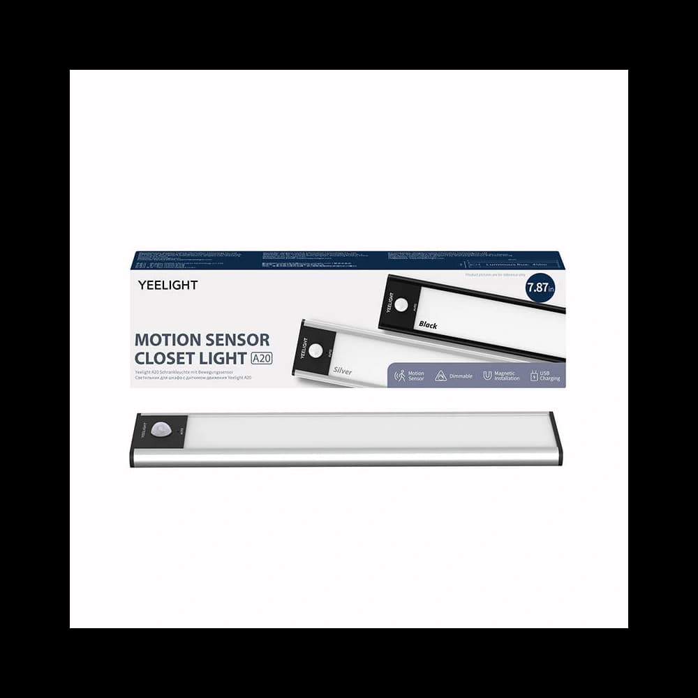 Szényezetlen szekrény lámpa mozgásérzékelővel Yeelight Szekrény Lámpa 20cm (Ezüst) - 4