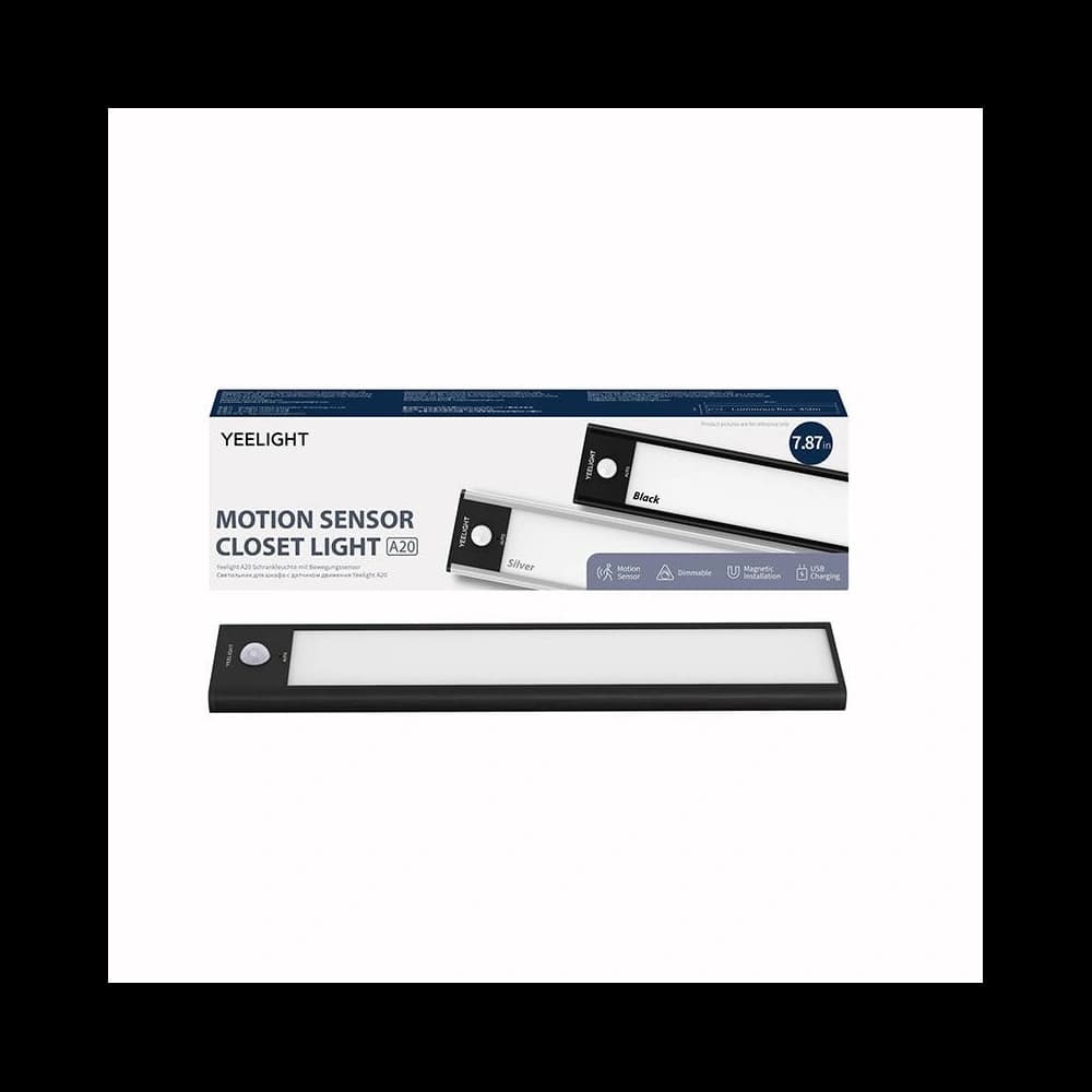 Szekrény lámpa mozgásérzékelővel Yeelight Szekrény Fény 20cm (Fekete) - 5