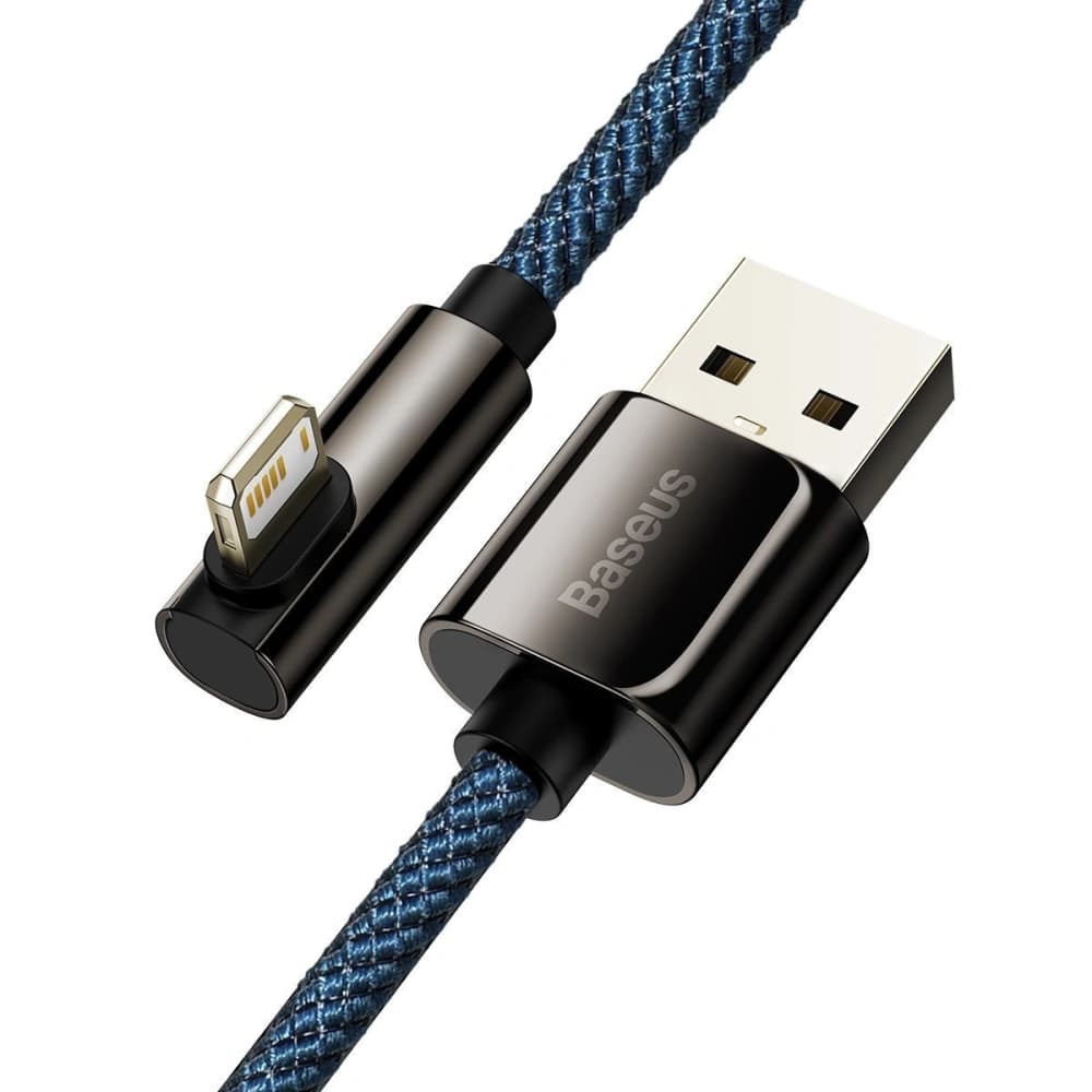Kabel USB do Lightning kątový Baseus Legend Series, 2.4A, 1m (modrý) - 2