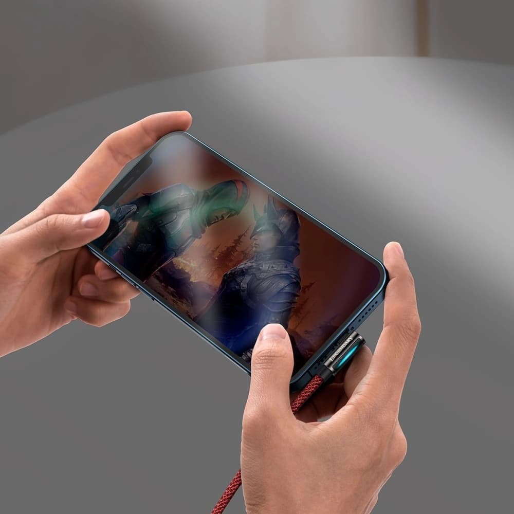 Baseus USB-zu-Lightning-Winkelkabel Legend Series, 2,4A, 1m (rot) - 9