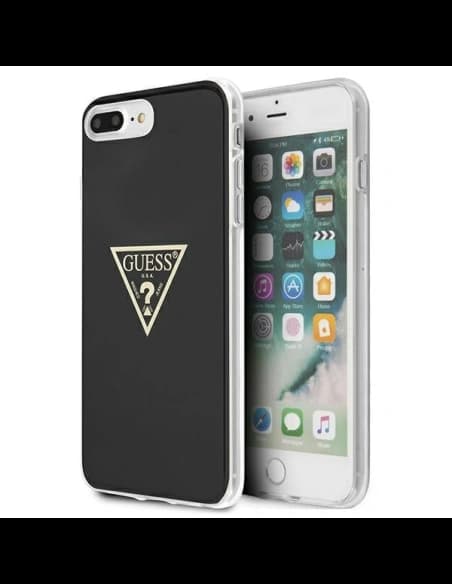 Guess GUHCI8LPCUMPTBK Apple iPhone 8 Plus/7 Plus black hardcase Metallic Collection