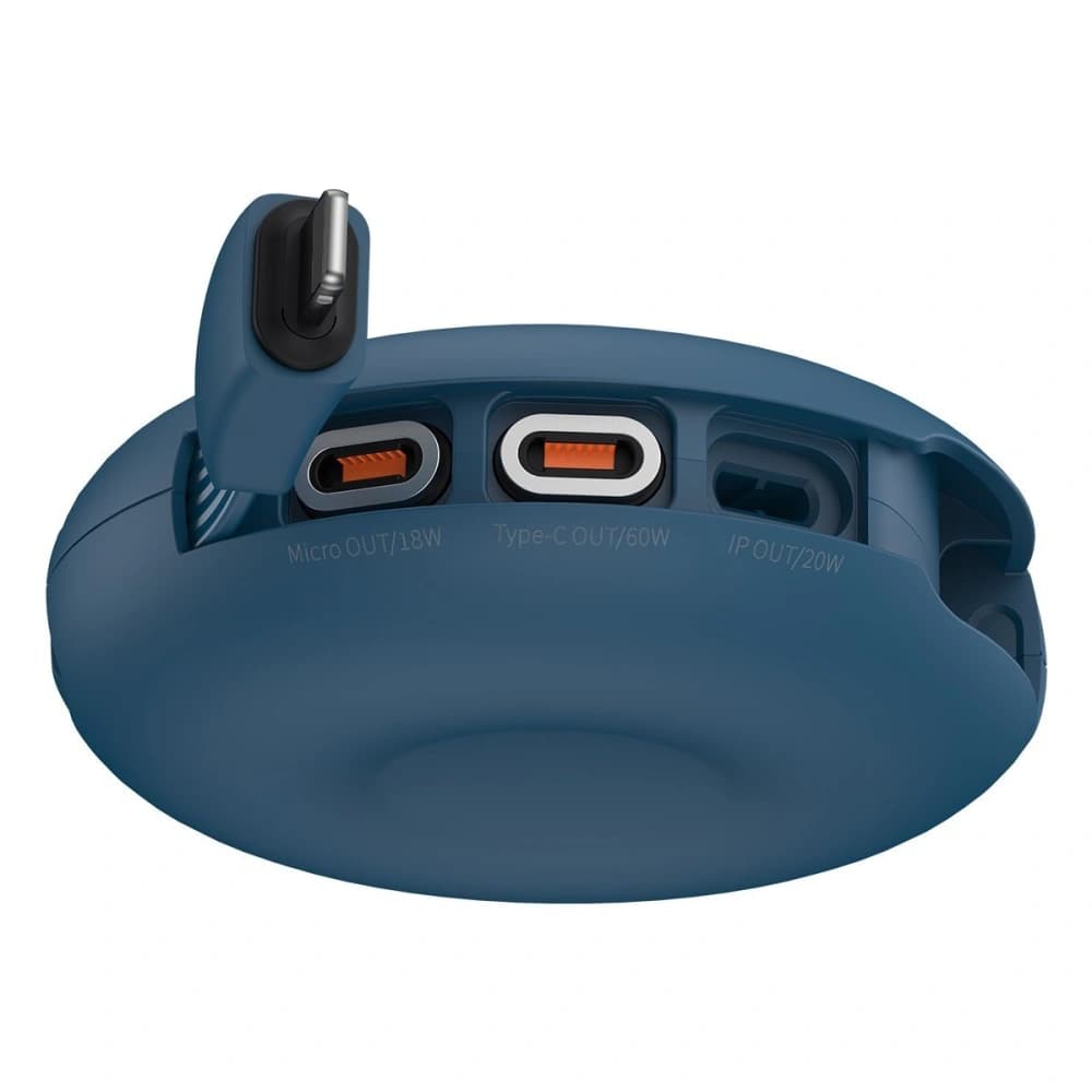 Magnetisches USB-Kabel Baseus Zinc 3w1 USB-C / Lightning / Micro 20W, 1m (blau) - 4