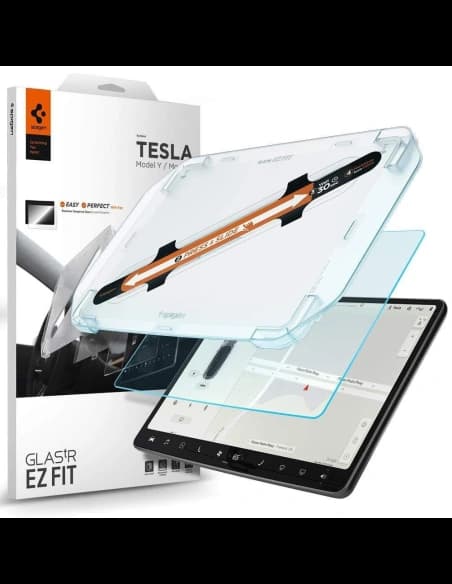Sticlă întărită Spigen GLAS.tR ez Fit Tesla Model Y/3