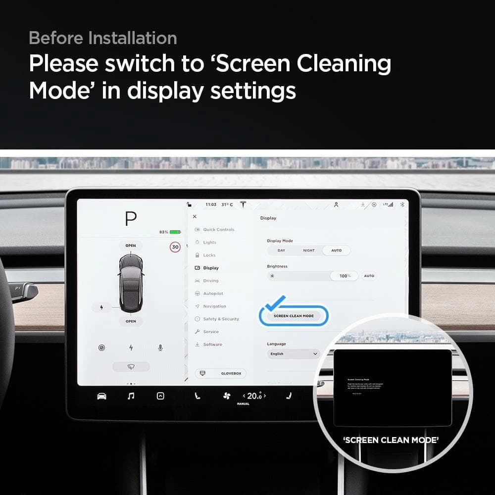 Gehärtetes Glas Spigen GLAS.tR ez Fit Tesla Model Y/3 - 8