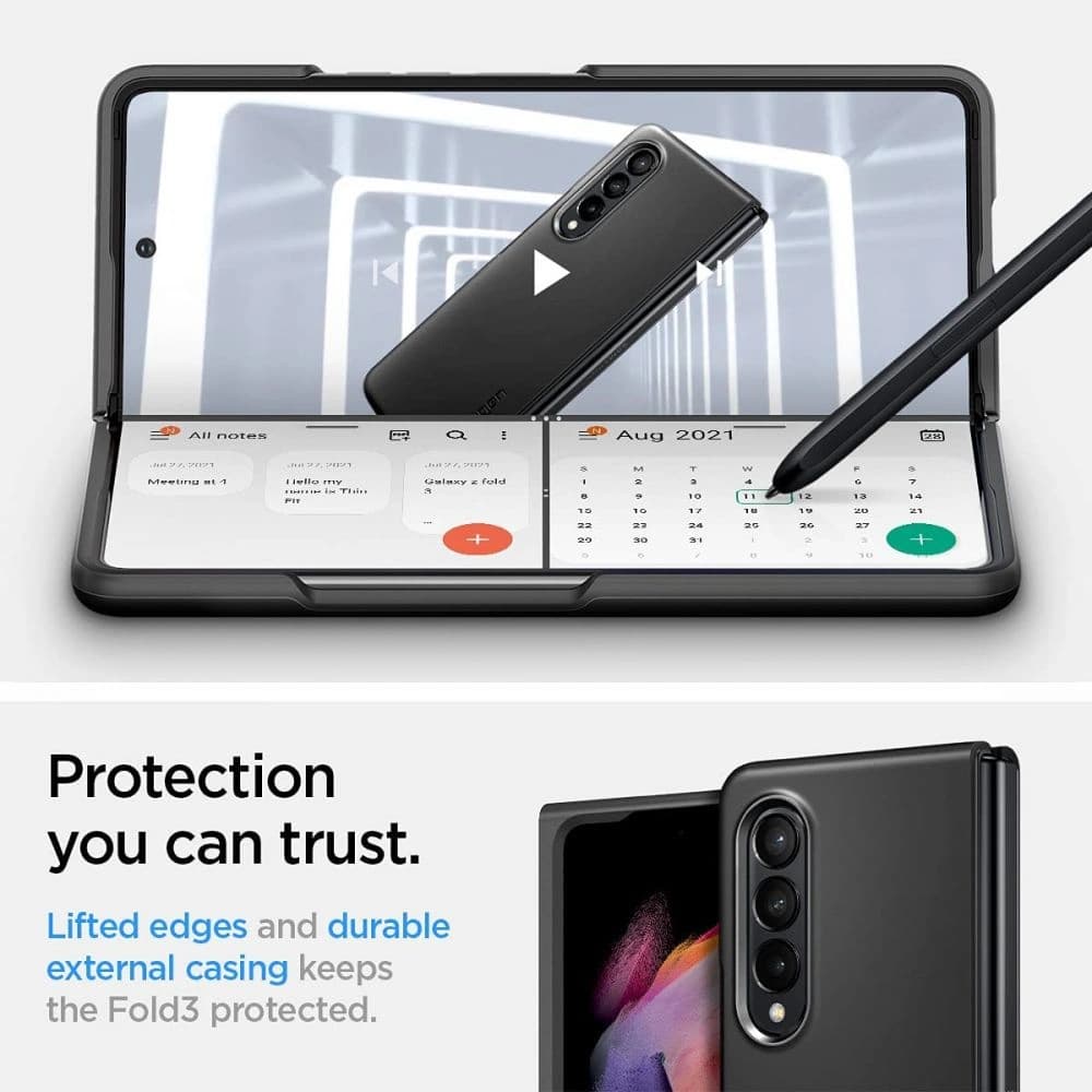 Spigen Thin Fit Samsung Galaxy Z Fold 3 Black - 20