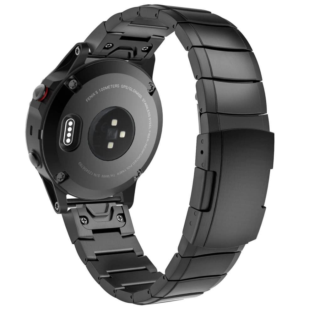 Bransoleta Tech-Protect Steelband Garmin Fenix 5/6/6 Pro/7 Fekete - 1