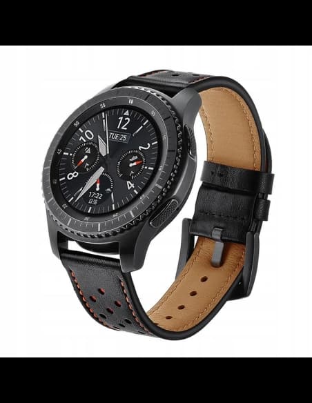Pasek Tech-Protect Leather Samsung Gear S3 Black