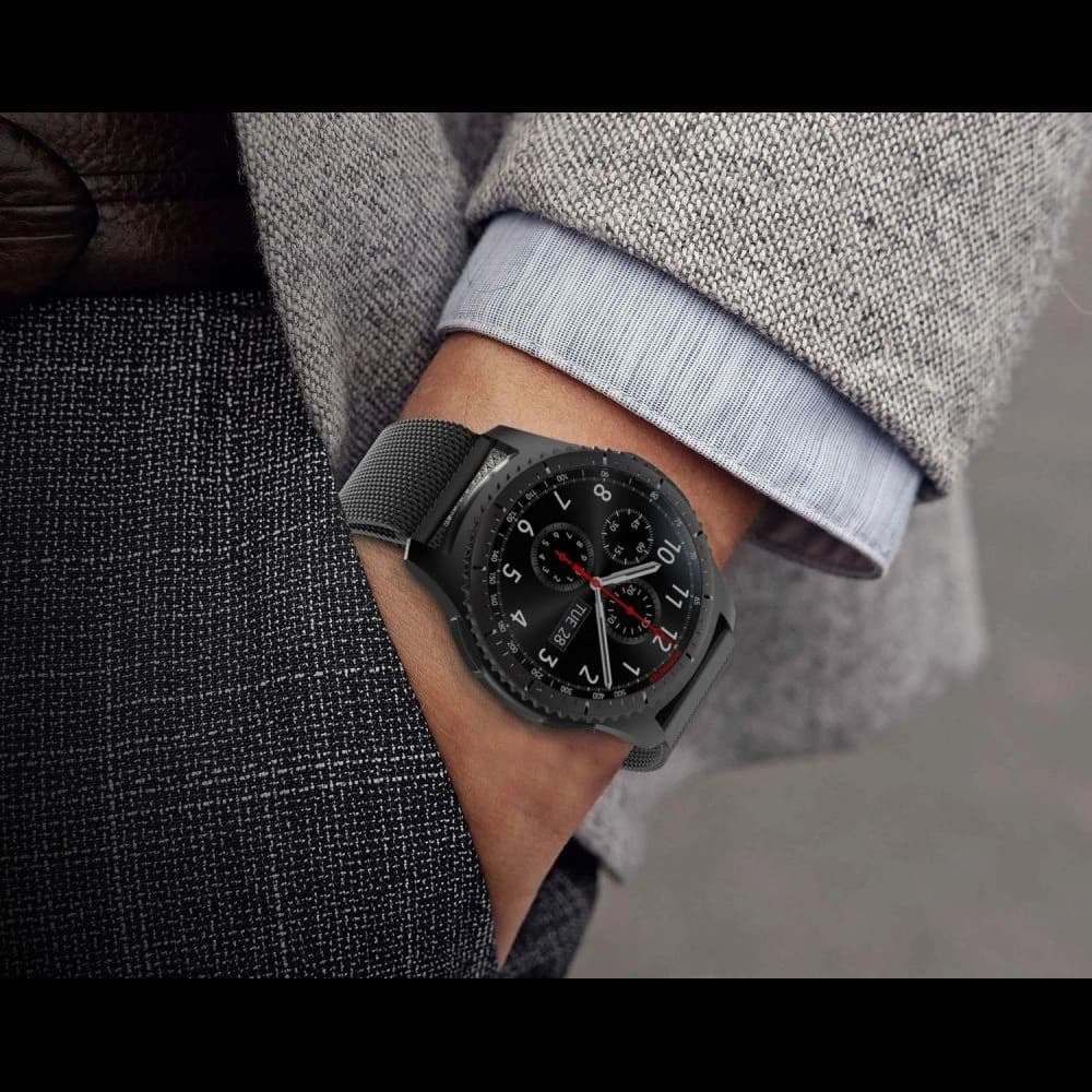 Armbanduhr Tech-Protect Milaneseband Samsung Galaxy Watch 42mm Schwarz - 6